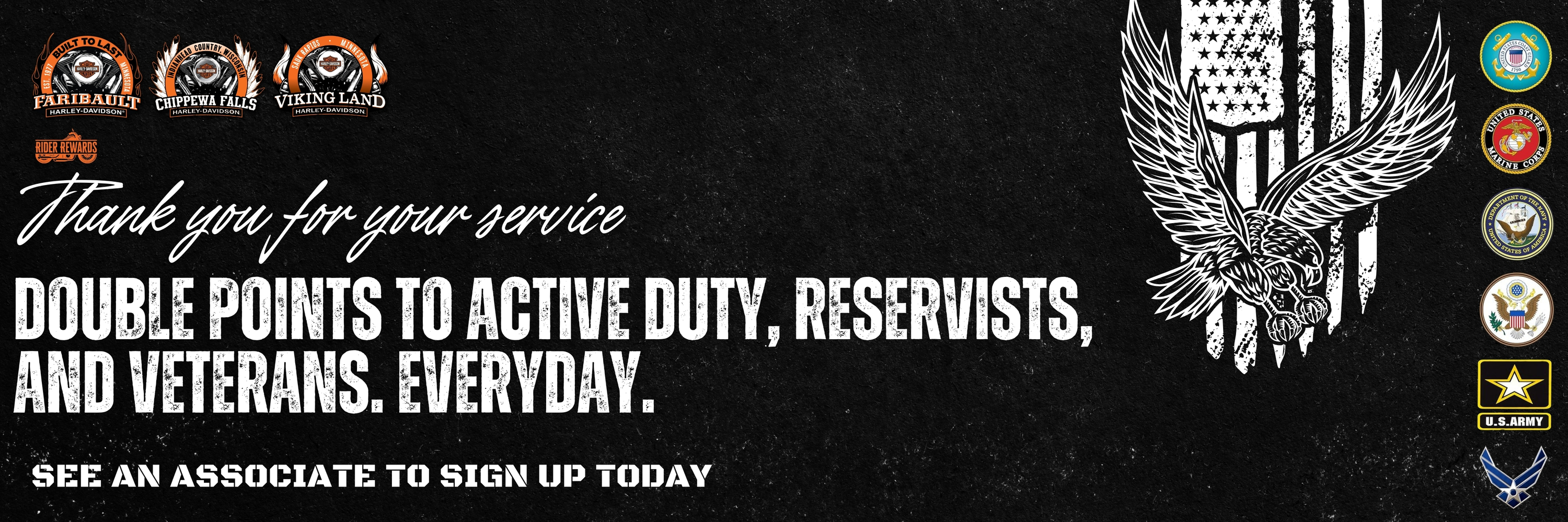 Military Viking Land HarleyDavidson® Sauk Rapids Minnesota